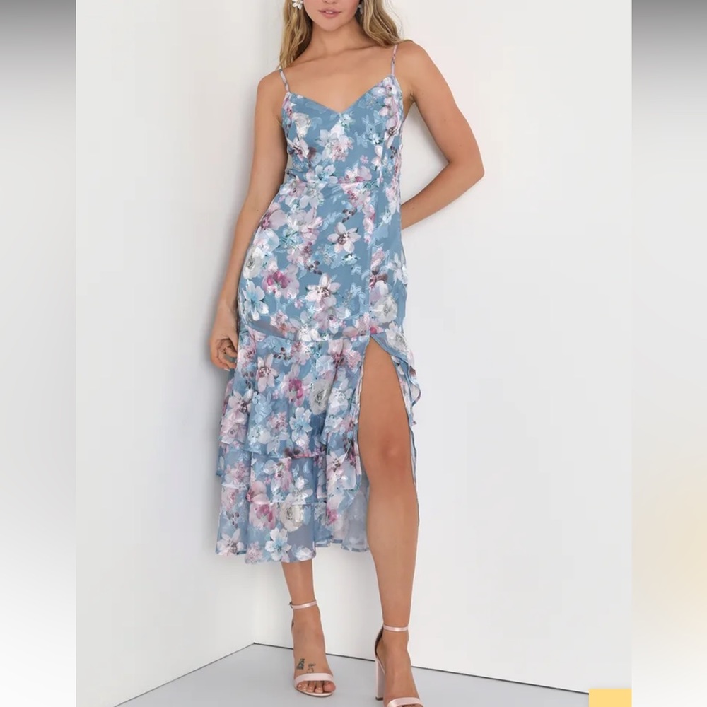 Summer formal dress with tie back